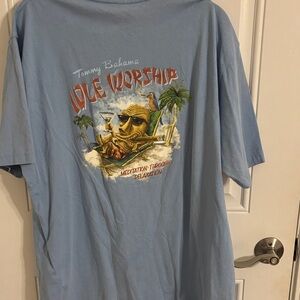 Tommy Bahama Light Blue Idle Worship Tee